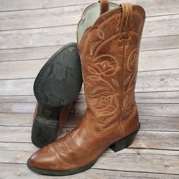Women's Ariat Heritage Western R Toe Boots - Picture 3 of 3